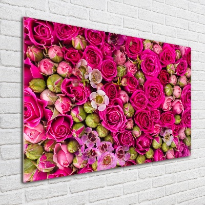 Acrylique tableau Roses