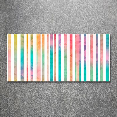 Acrylique tableau Rayures arc-en-ciel