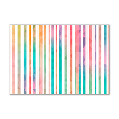 Acrylique tableau Rayures arc-en-ciel