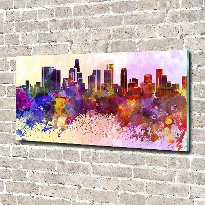 Tableau en acrylique Los Angeles en couleurs