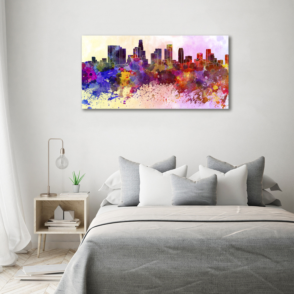 Tableau en acrylique Los Angeles en couleurs