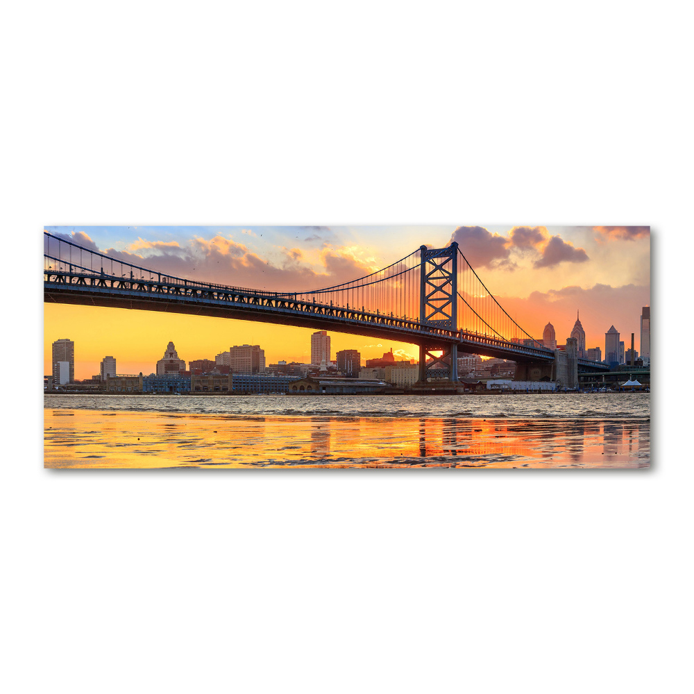 Tableau verre acrylique Pont de Philadelphie