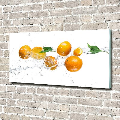 Acrylique tableau Oranges et eau