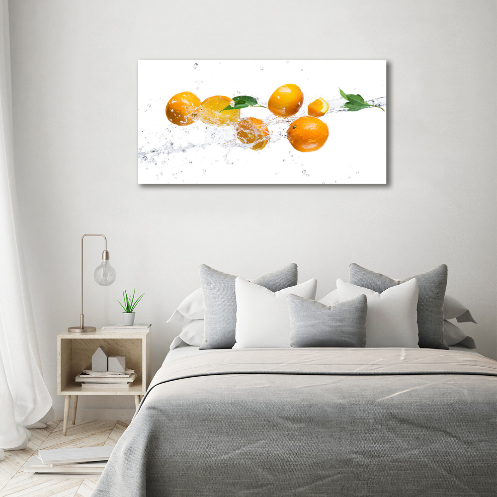 Acrylique tableau Oranges et eau