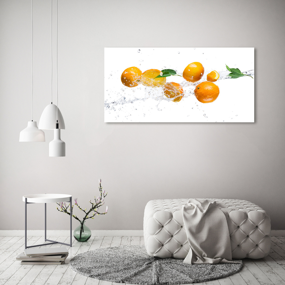 Acrylique tableau Oranges et eau