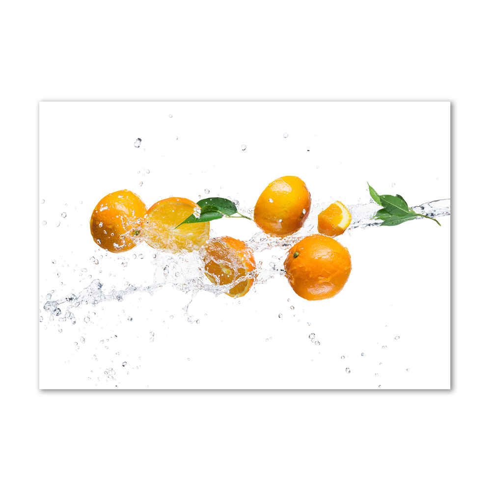 Acrylique tableau Oranges et eau