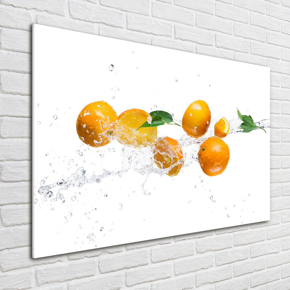 Acrylique tableau Oranges et eau