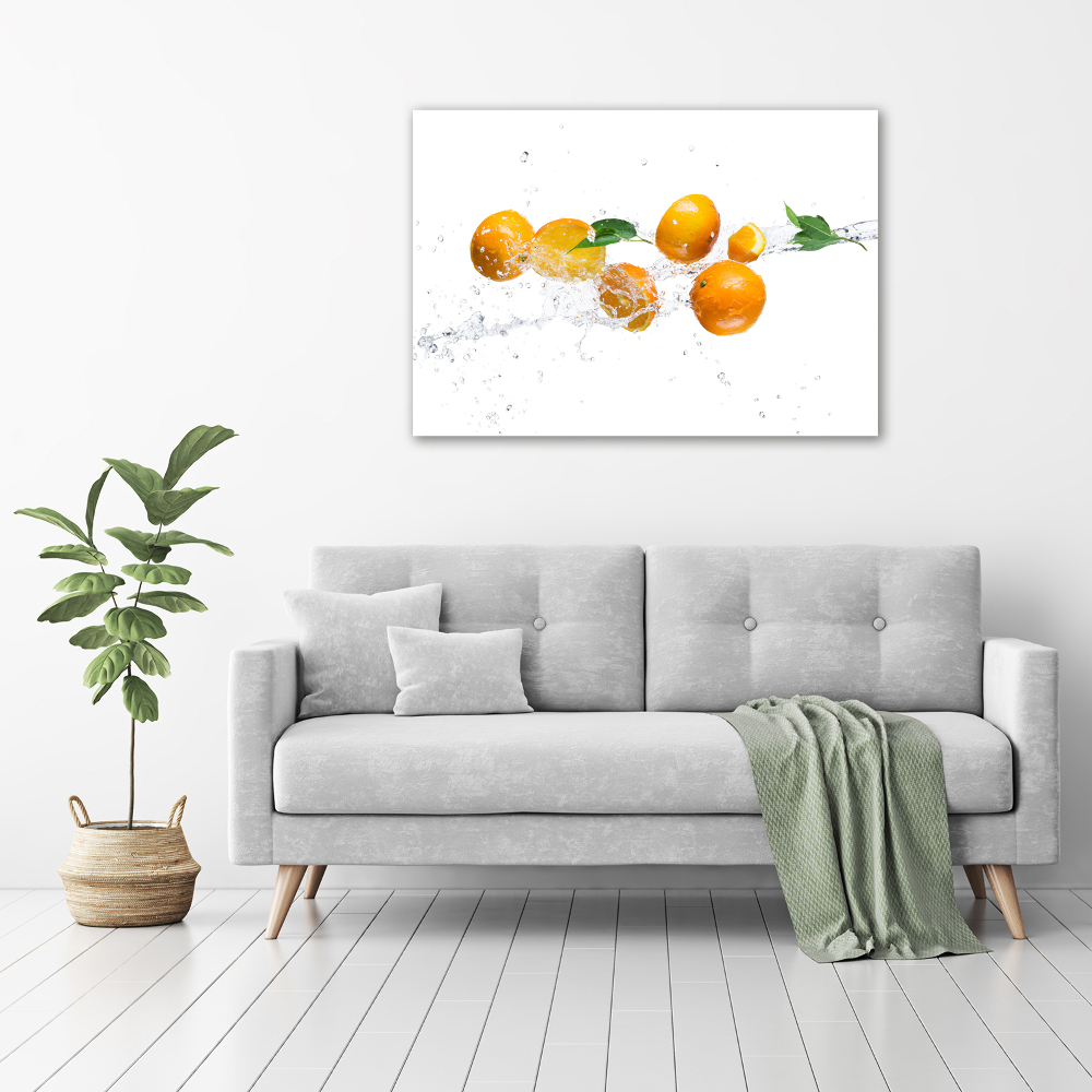 Acrylique tableau Oranges et eau