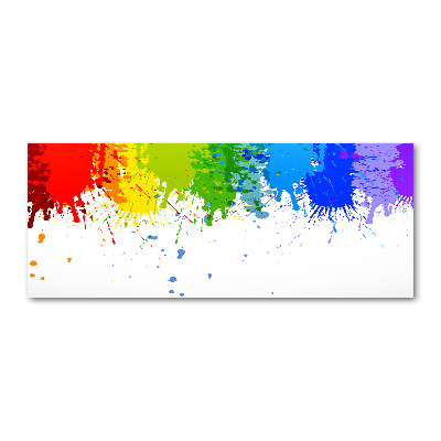 Acrylique tableau Taches arc-en-ciel