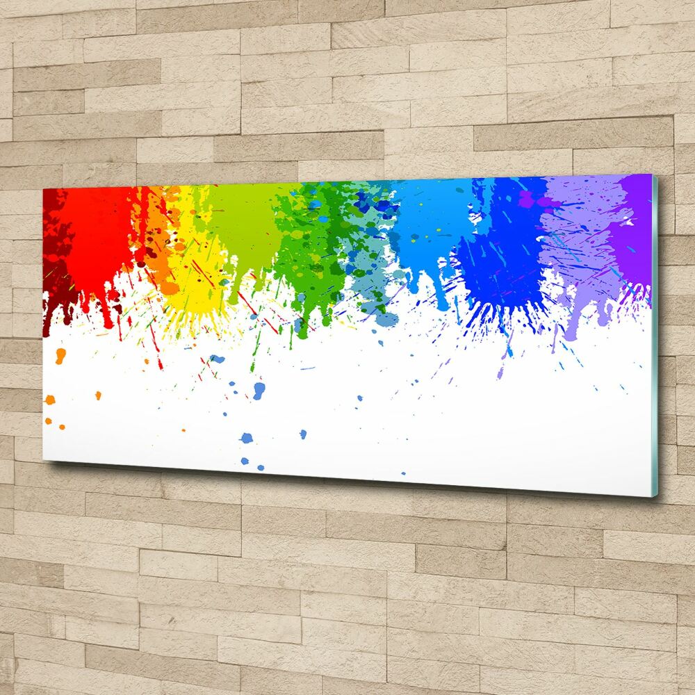 Acrylique tableau Taches arc-en-ciel