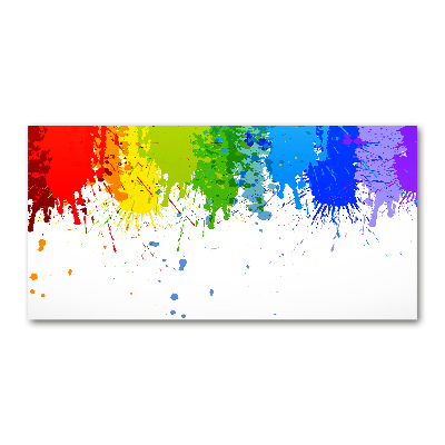 Acrylique tableau Taches arc-en-ciel