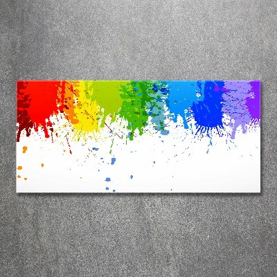 Acrylique tableau Taches arc-en-ciel