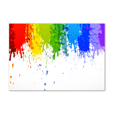 Acrylique tableau Taches arc-en-ciel