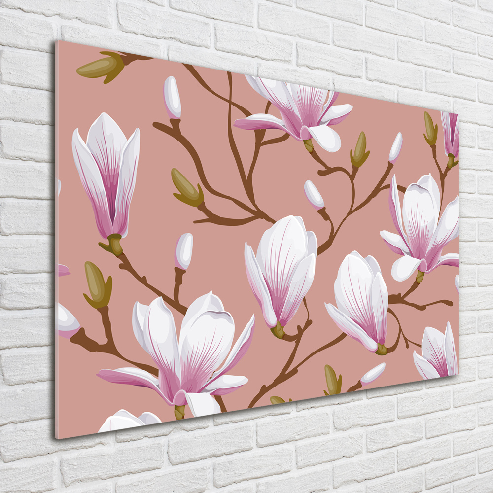 Tableau sur verre acrylique Magnolia