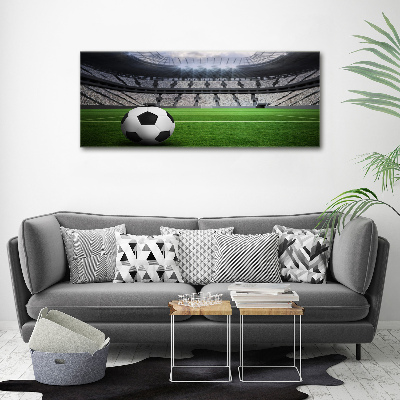 Tableau sur verre acrylique Football sur le stade