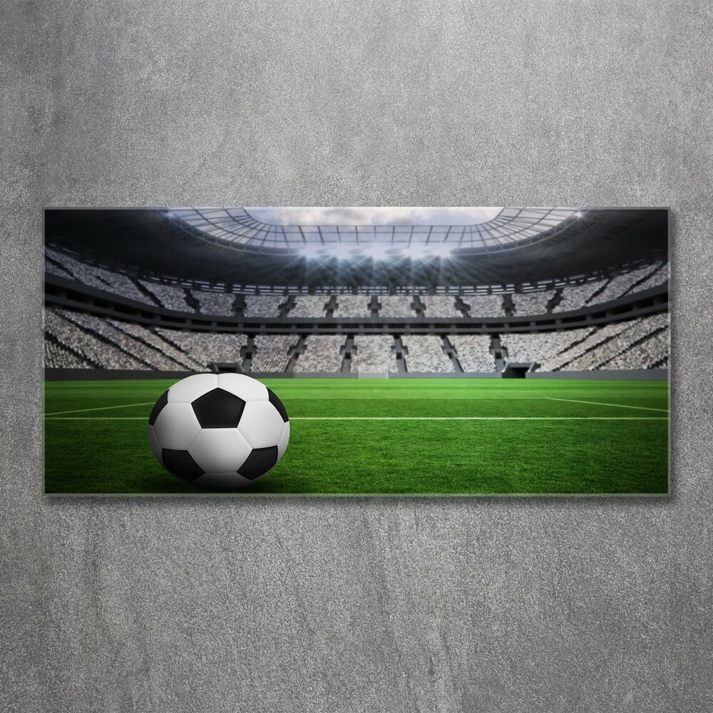 Tableau sur verre acrylique Football sur le stade