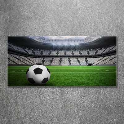 Tableau sur verre acrylique Football sur le stade