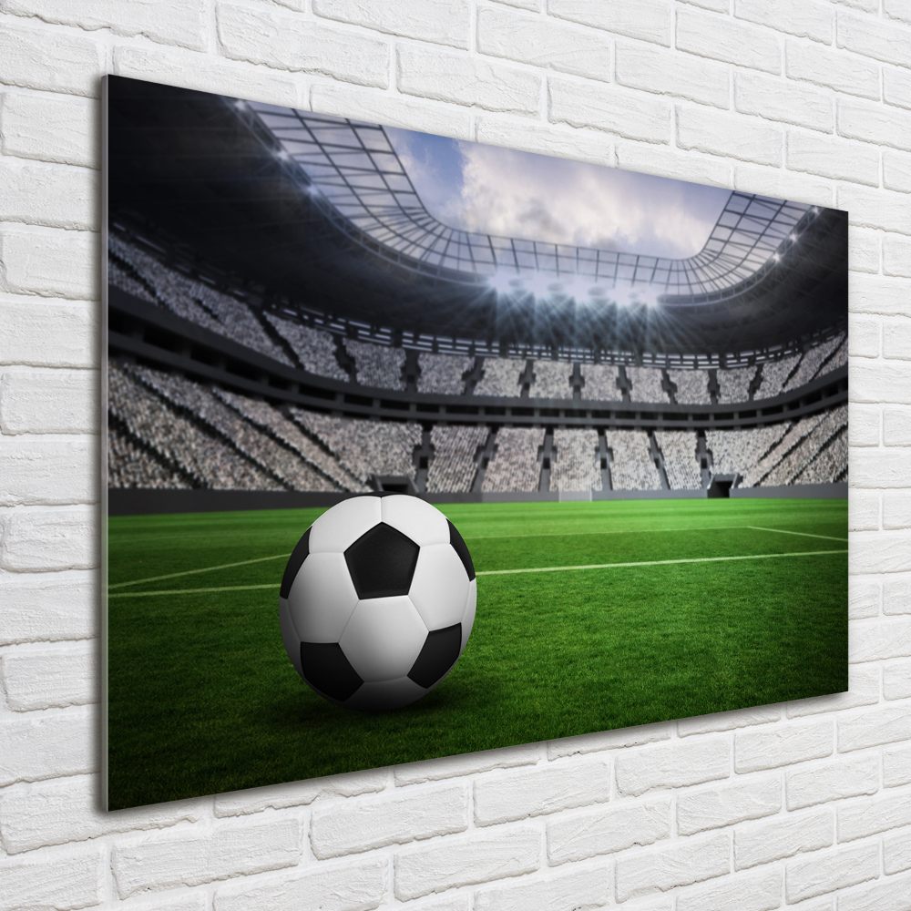 Tableau sur verre acrylique Football sur le stade