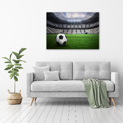 Tableau sur verre acrylique Football sur le stade