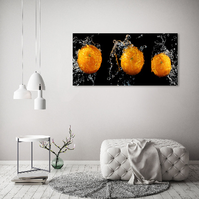 Tableau en acrylique Oranges et eau