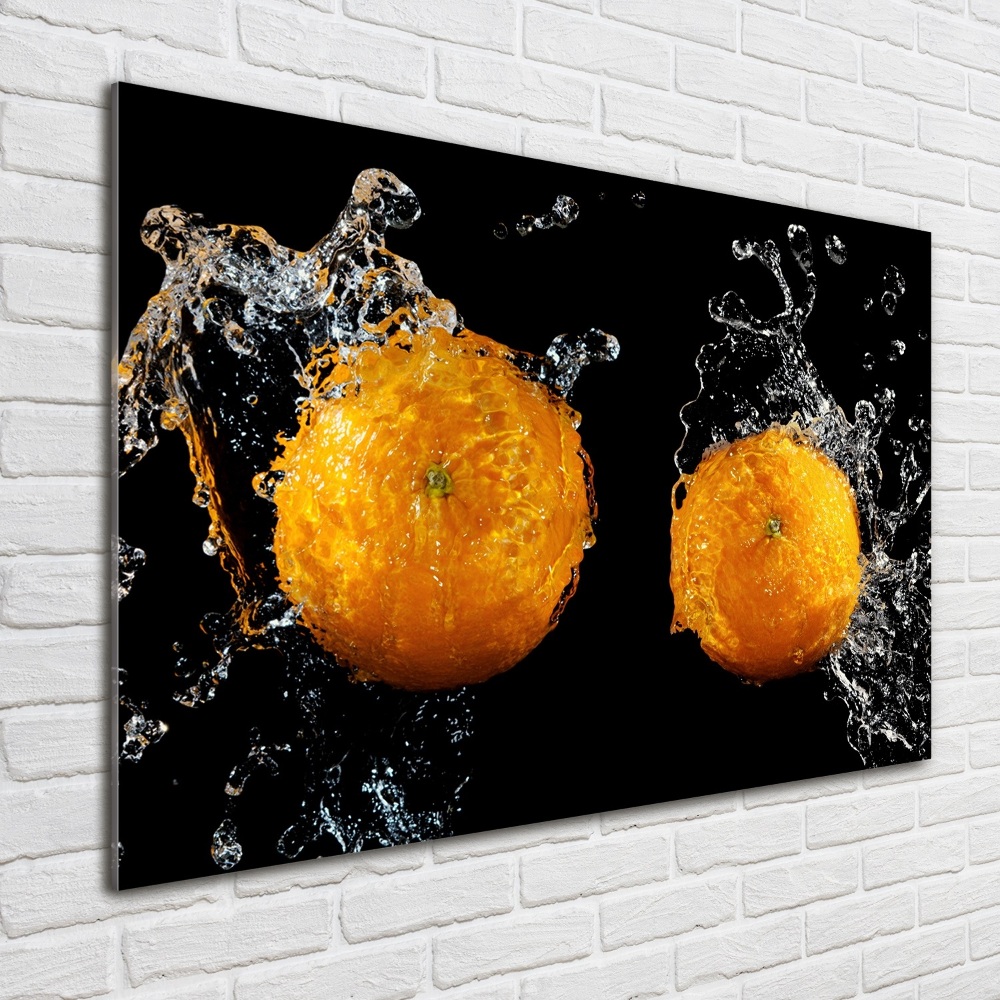 Tableau en acrylique Oranges et eau