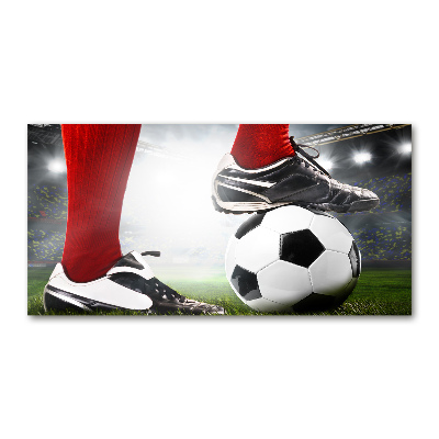 Acrylique tableau Jambes de footballeur