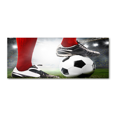 Acrylique tableau Jambes de footballeur