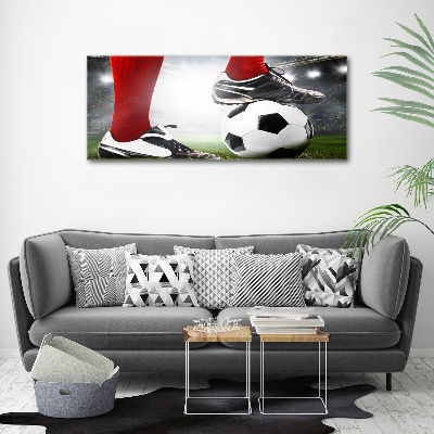 Acrylique tableau Jambes de footballeur