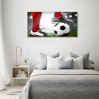 Acrylique tableau Jambes de footballeur