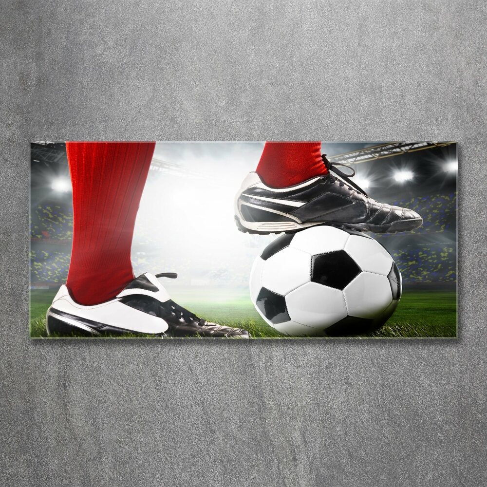 Acrylique tableau Jambes de footballeur