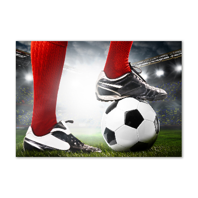 Acrylique tableau Jambes de footballeur