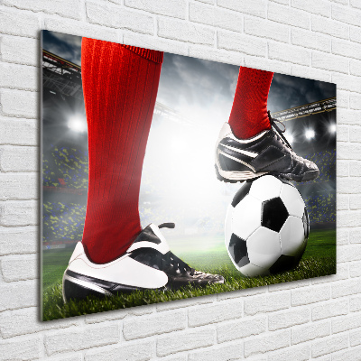 Acrylique tableau Jambes de footballeur