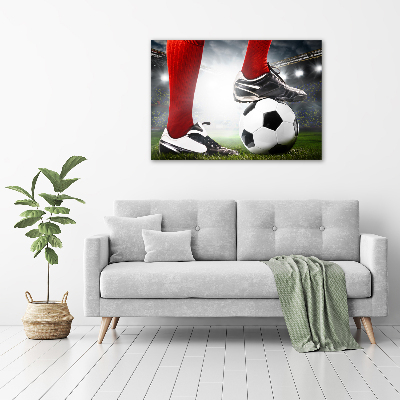 Acrylique tableau Jambes de footballeur