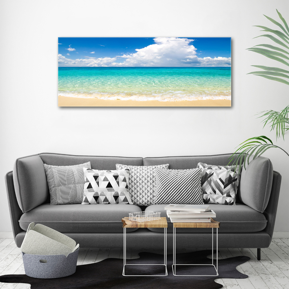 Tableau sur verre acrylique Plage paradisiaque