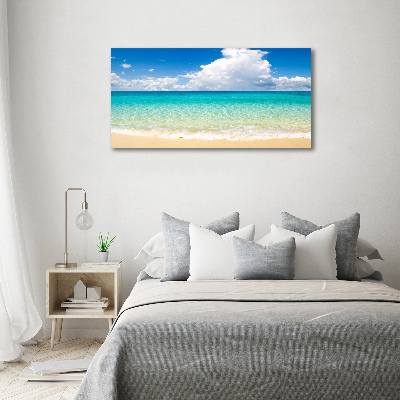 Tableau sur verre acrylique Plage paradisiaque