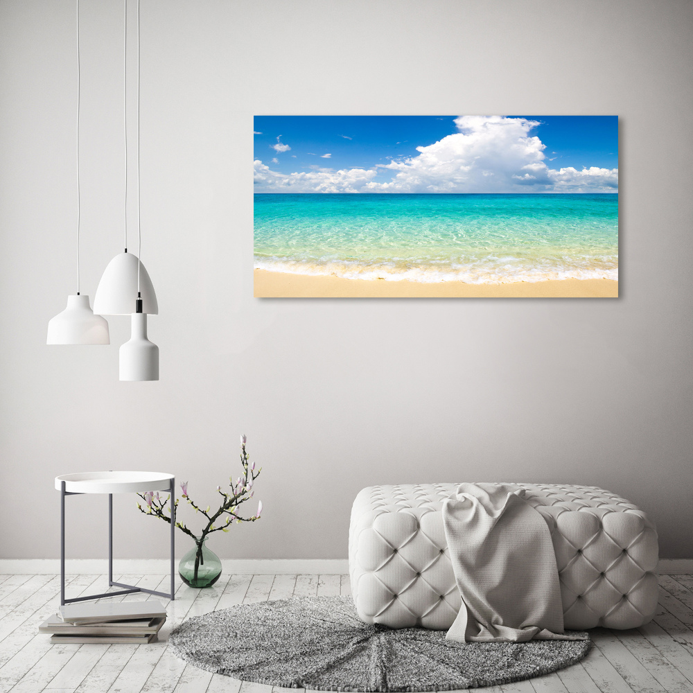 Tableau sur verre acrylique Plage paradisiaque