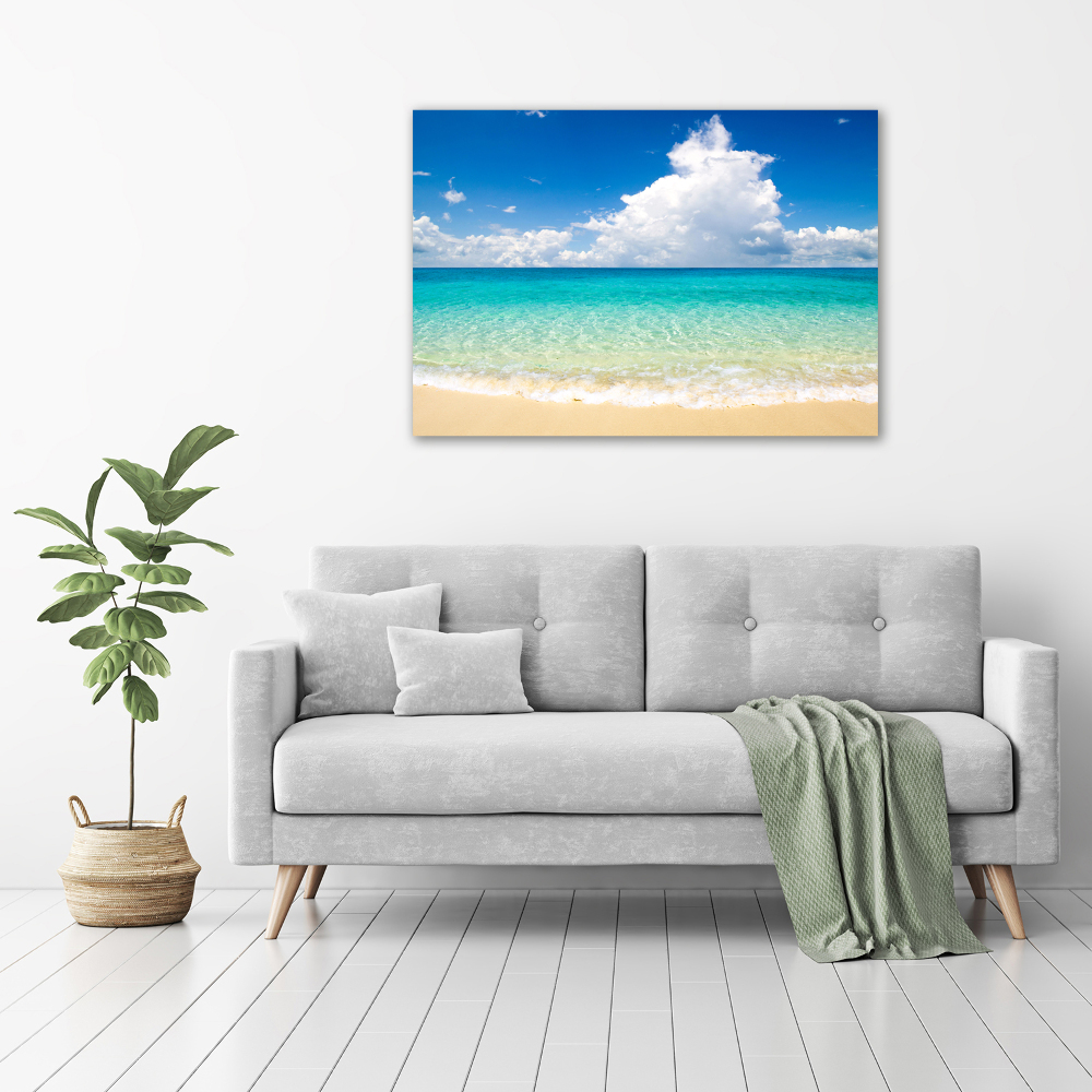 Tableau sur verre acrylique Plage paradisiaque