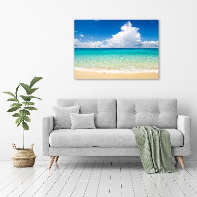 Tableau sur verre acrylique Plage paradisiaque