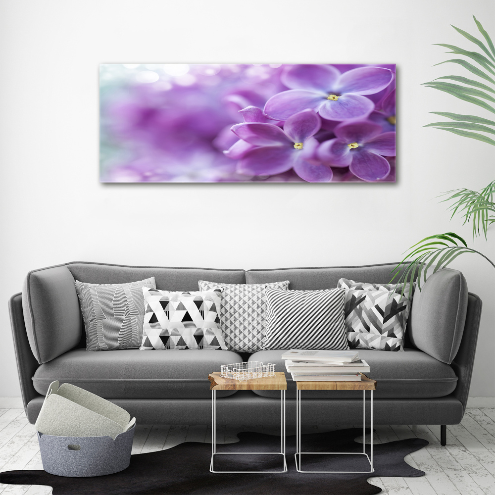 Tableau verre acrylique Fleurs de lilas