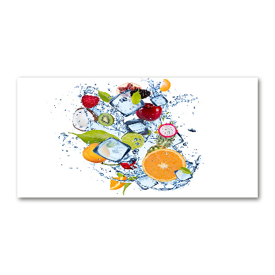 Tableau acrylique Fruits et glace