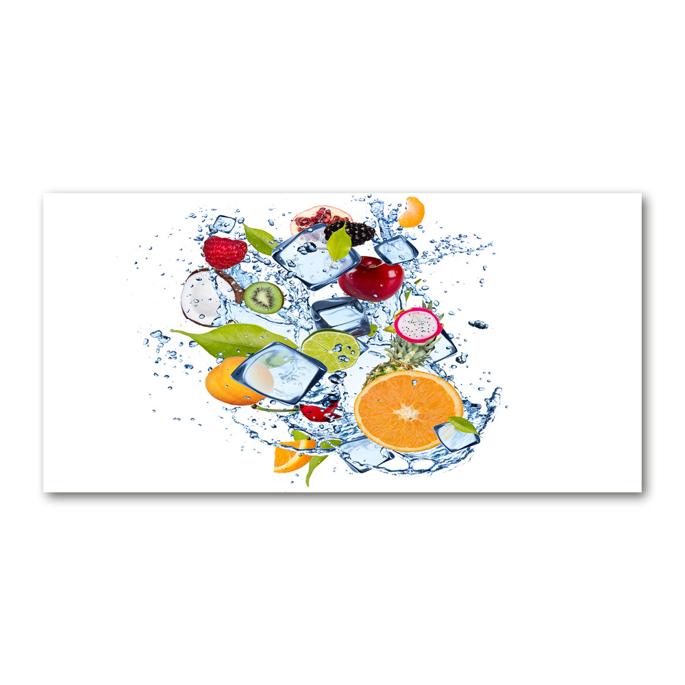 Tableau acrylique Fruits et glace