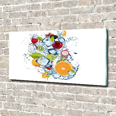 Tableau acrylique Fruits et glace