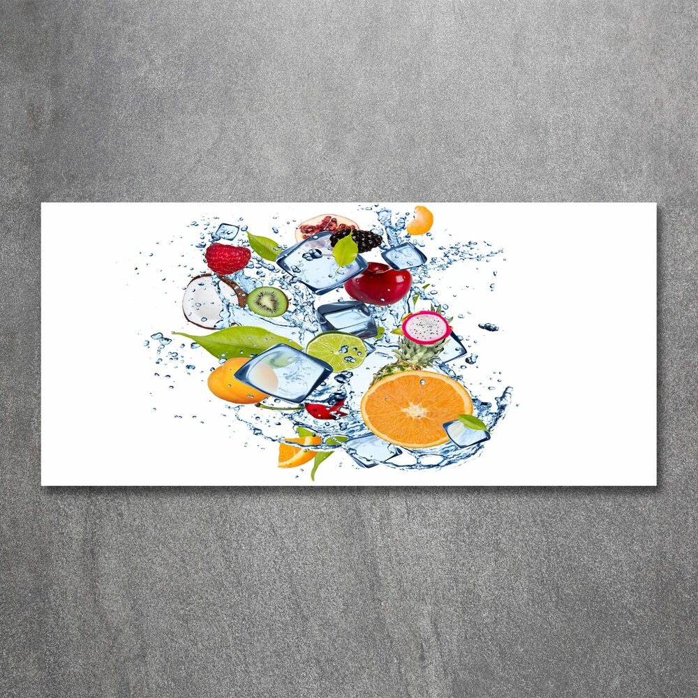 Tableau acrylique Fruits et glace