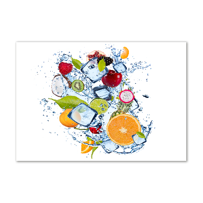 Tableau acrylique Fruits et glace