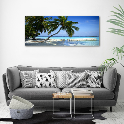 Tableau acrylique Plage exotique