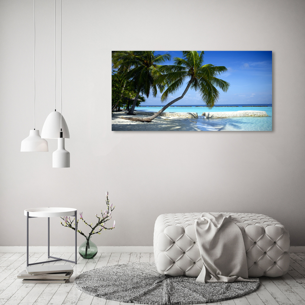 Tableau acrylique Plage exotique