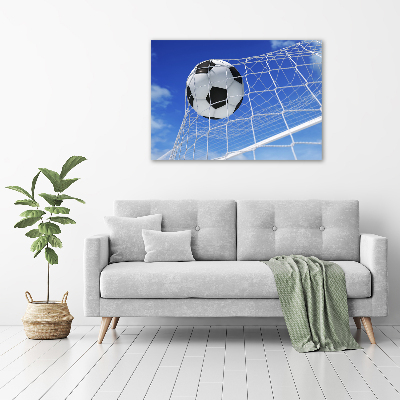 Acrylique tableau Le ballon dans les grilles