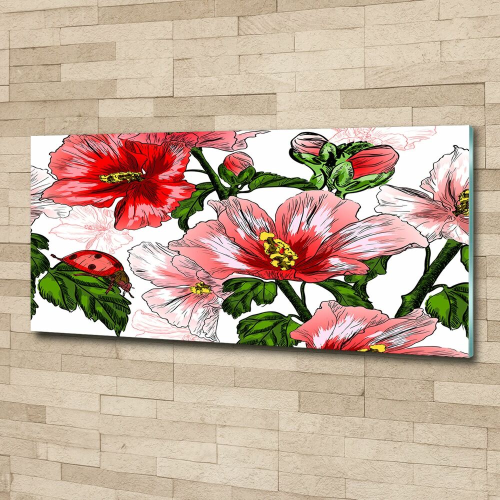 Tableau en acrylique Hibiscus