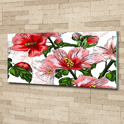 Tableau en acrylique Hibiscus