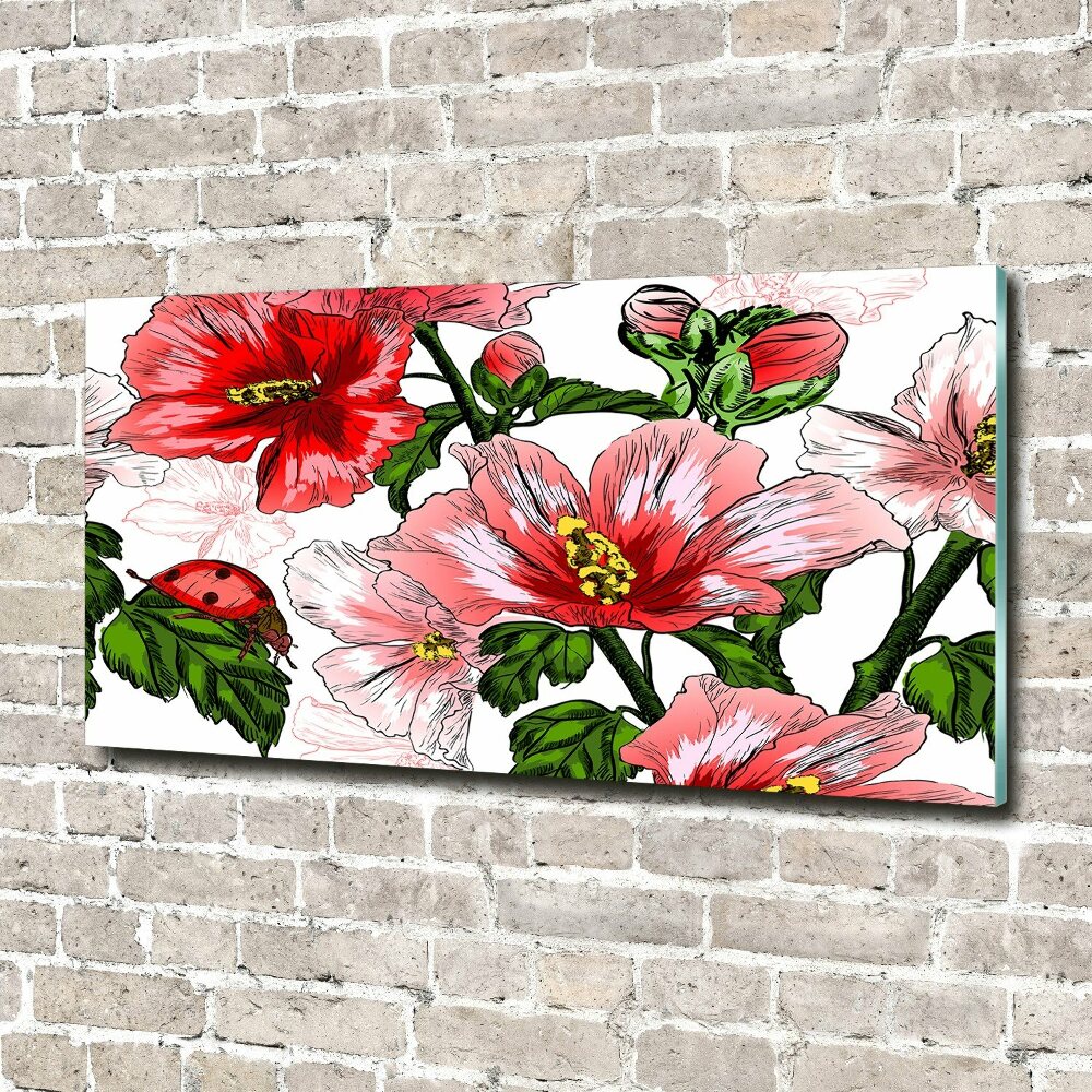 Tableau en acrylique Hibiscus